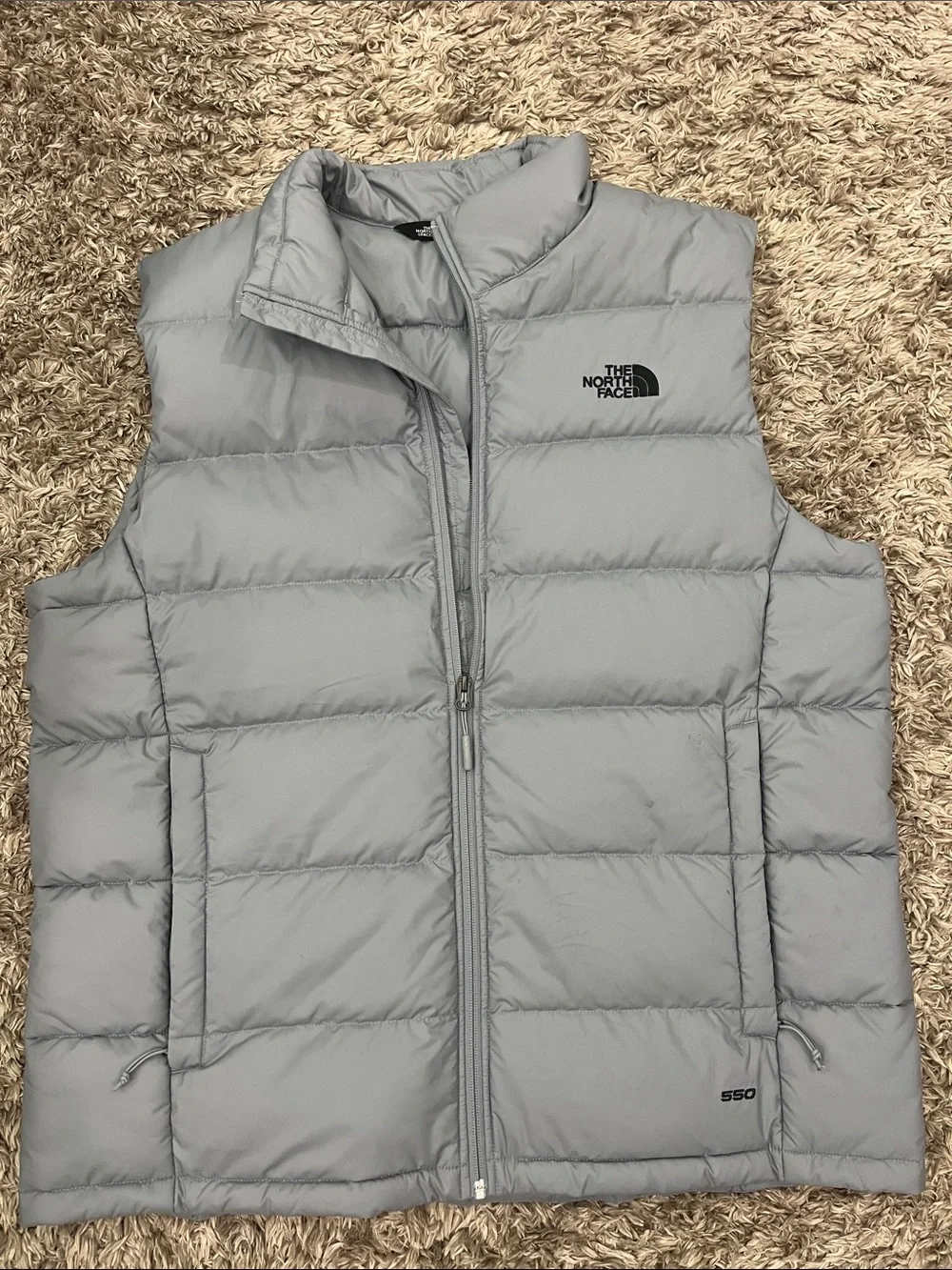 The North Face Men’s Light Gray Puffer Vest